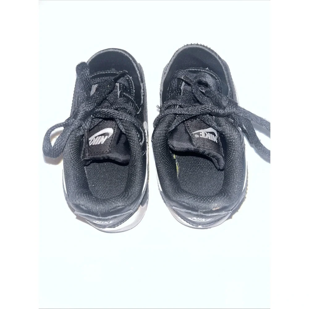 Nike Air Max 90 LTR CD6868-010 Toddler Sz 7C Black/White/Black